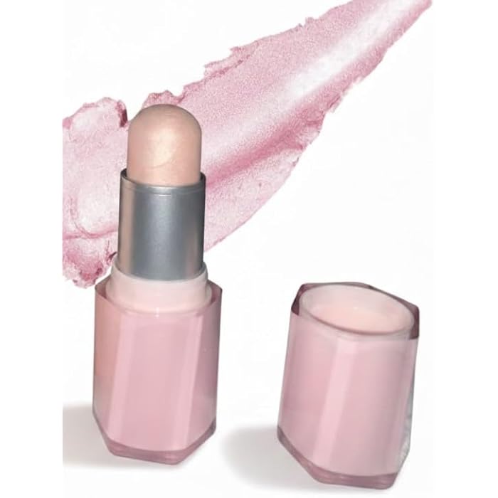 Highlighter Makeup Stick, Cream Glow Shimmer for a Radiant Finish, Easy to Blend & Long-Lasting Highlight Make Up for Face Eyes Lips (CLOW VELI) - Image 5